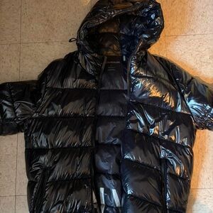 Calvin Klein Men's Shiny Black Puffer Jacket